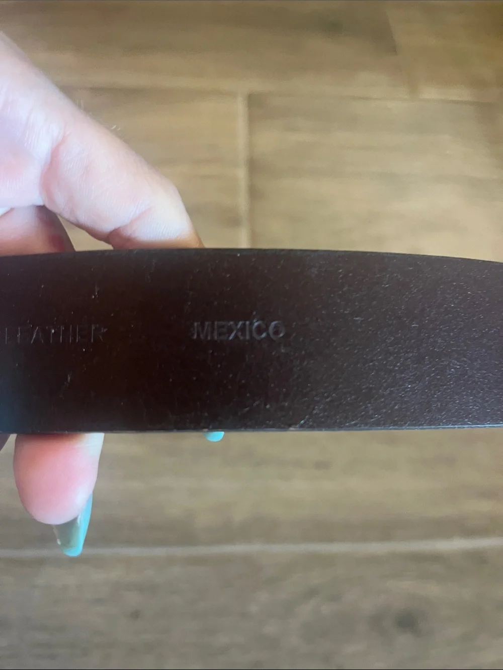 Calvin Klein Dark Brown Leather Belt with Silver Buckle